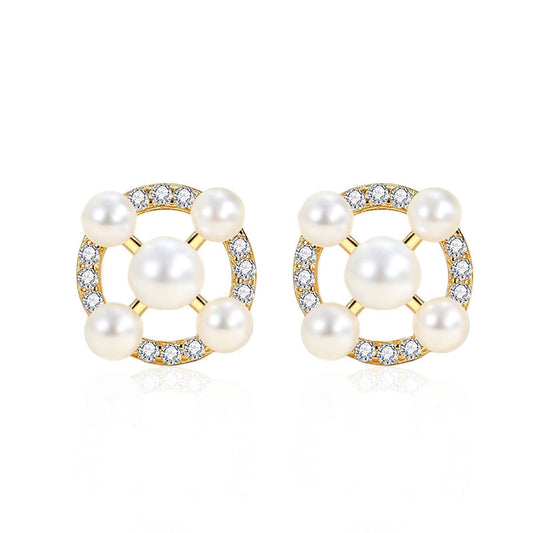 Pearl Stud Earrings
