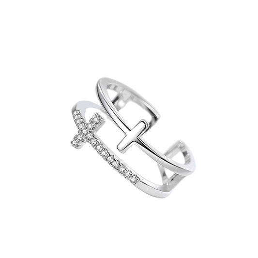 MOOSKI 925 Sterling Silver Rings for Women Adjustable