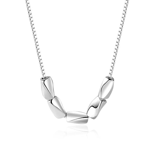 Sterling Silver Bean Necklace