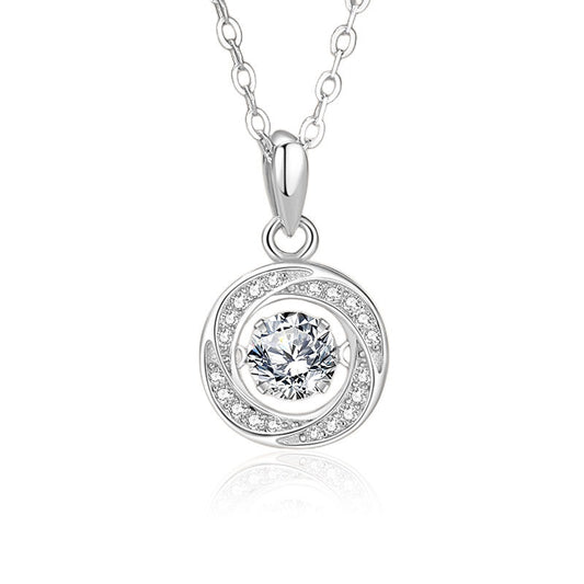 Dancing Stone Round Necklace