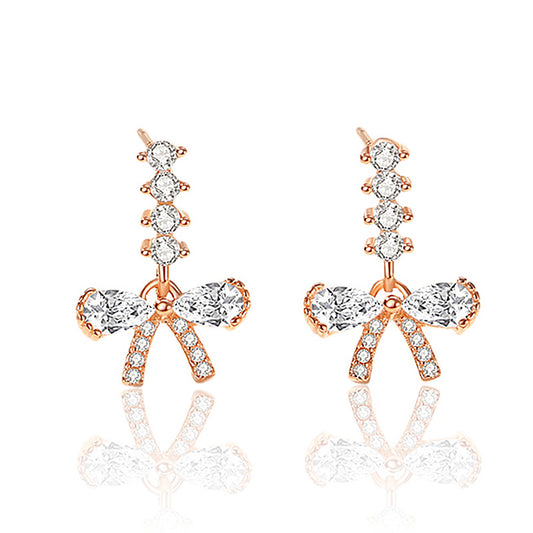 Bow Crystal Stud