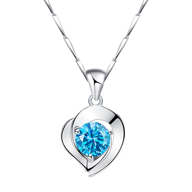 Heart Necklace Silver